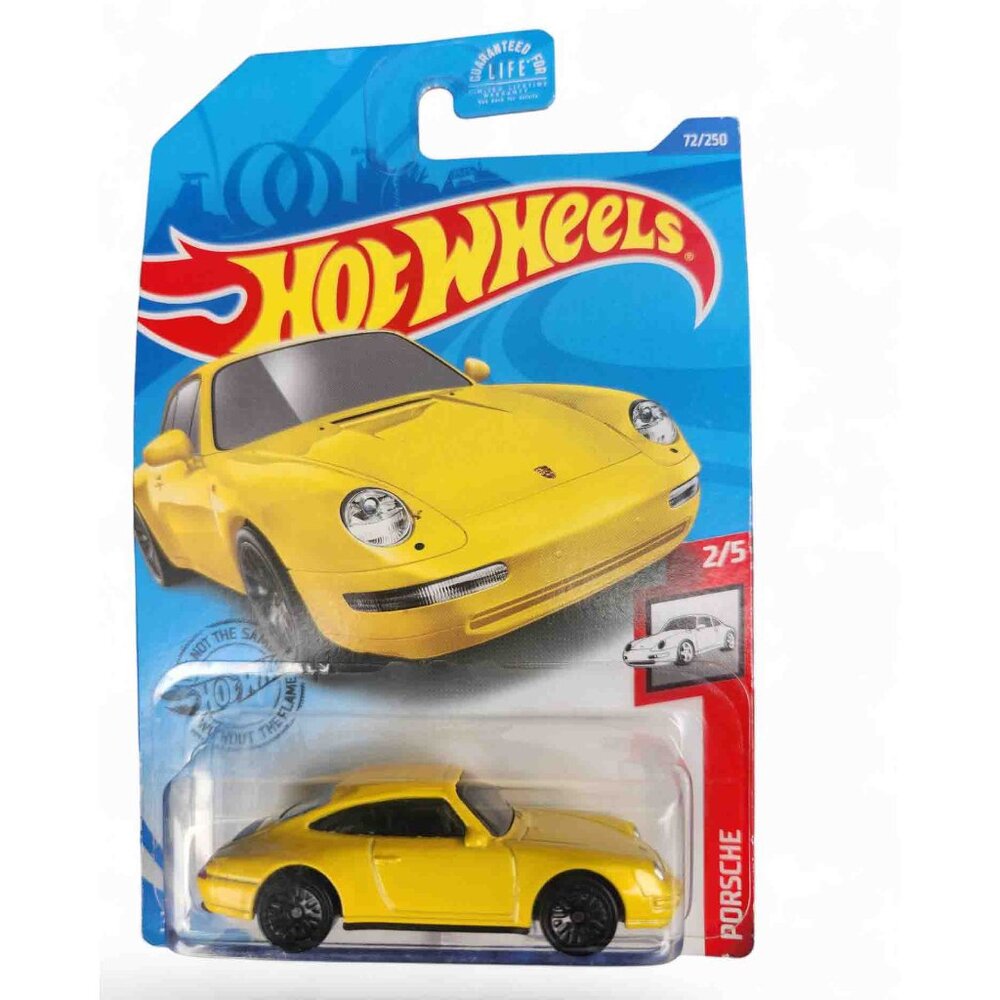 Hot Wheels Yellow '96 Porsche Carrera Diecast Toy Car GHF18-D9C0G